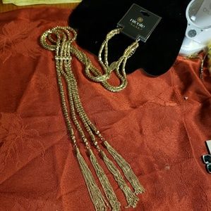 NICOLE BY NICOLE MILLER gold tone chain necklace